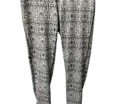 Athletic Leggings By 90 Degrees By Reflex In Snakeskin Print, Size: S Sale