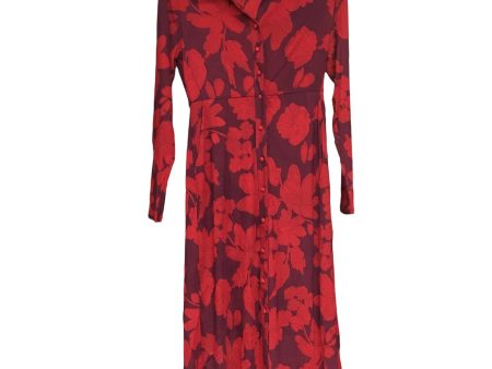 Dress Casual Midi By Cabi In Red, Size: Xs Online now