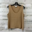 Top Sleeveless Designer By St John Knits In Brown, Size: M on Sale