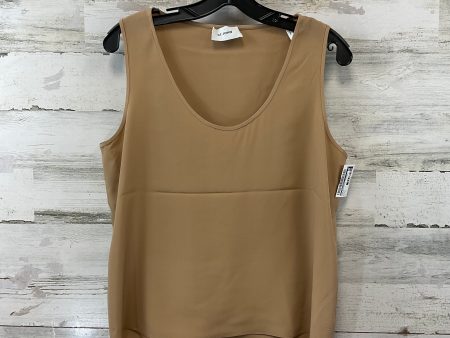 Top Sleeveless Designer By St John Knits In Brown, Size: M on Sale