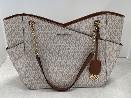 Handbag Designer By Michael Kors In Cream, Size:Large Online now