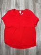 Top Short Sleeve By St Johns Bay In Red, Size: L For Discount