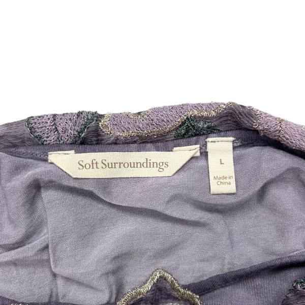 Tunic Long Sleeve By Soft Surroundings In Purple, Size: L Supply