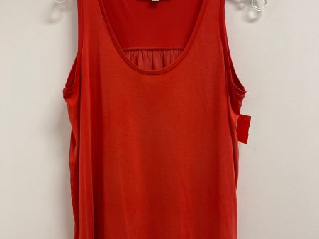 Top Sleeveless By Loft In Orange, Size: M Discount