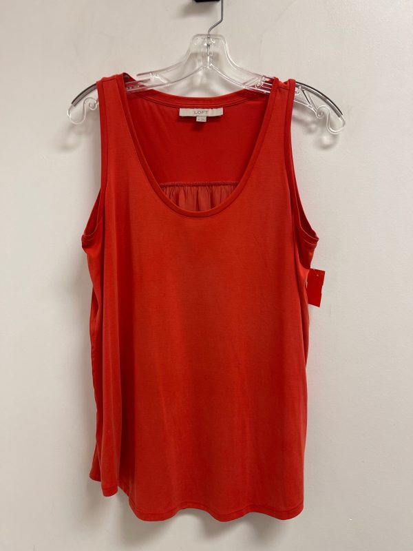 Top Sleeveless By Loft In Orange, Size: M Discount