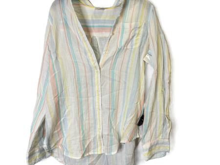 Top Long Sleeve By St Johns Bay In Striped Pattern, Size: S Online Hot Sale