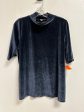 Top Short Sleeve By Loft In Navy, Size: S For Cheap