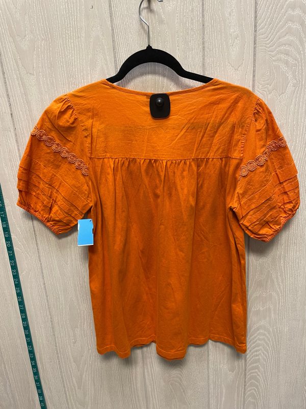 Top Short Sleeve By J. Crew In Orange, Size: S Online Sale