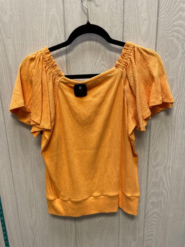 Top Short Sleeve By Loft In Yellow, Size: S Online Hot Sale