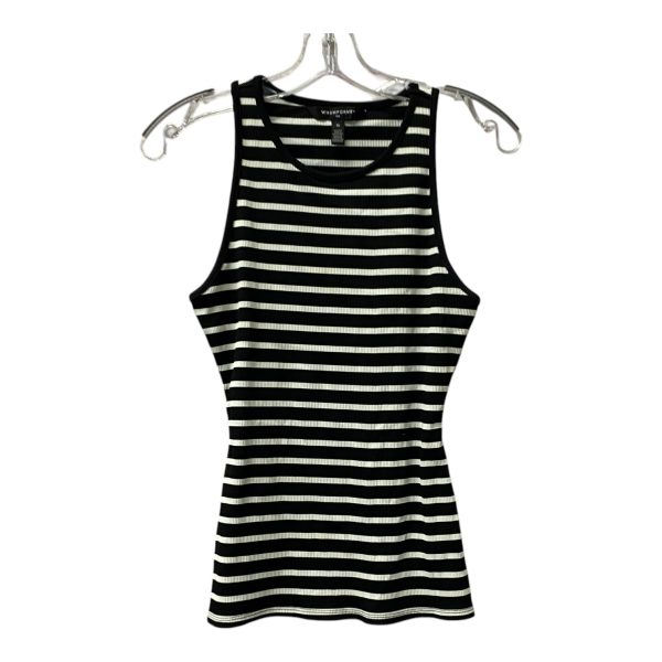 Top Sleeveless By Cme In Black & White, Size:M Online Sale