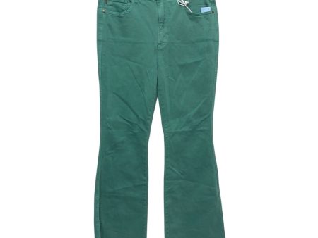 Jeans Flared By Judy Blue In Green Denim, Size:14 Supply