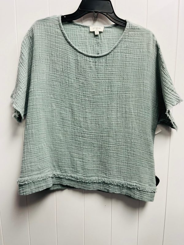 Top Short Sleeve By Umgee In Green, Size: M Online Sale