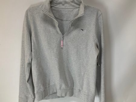 Top Long Sleeve By Vineyard Vines In Grey, Size: L Fashion