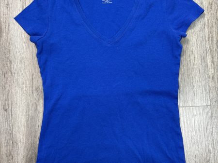 Top Short Sleeve By Banana Republic In Blue, Size: M Online Sale