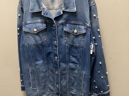 Jacket Denim By Chicos In Blue Denim, Size: Xl Online