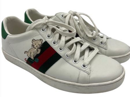 Gucci Ace Kitten Designer Sneakers Size: 6 Discount