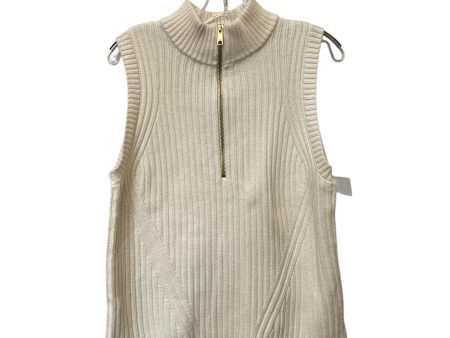 Vest Sweater By Talbots In Cream, Size: Mp Cheap