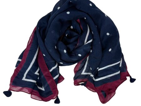 Printed Square Scarf With Corner Tassels By Unbranded Online Sale