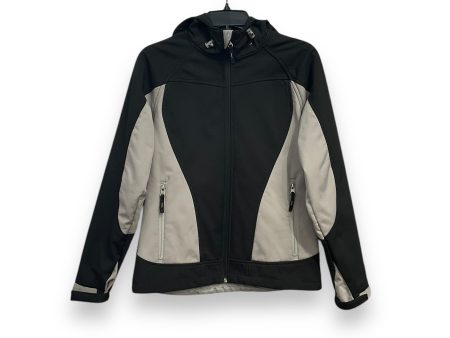 Athletic Jacket By Free Country In Black & Grey, Size: Xs For Sale