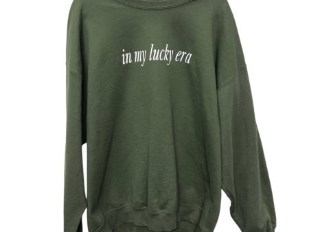 Sweatshirt Crewneck By Gildan In Green, Size:2X Online now