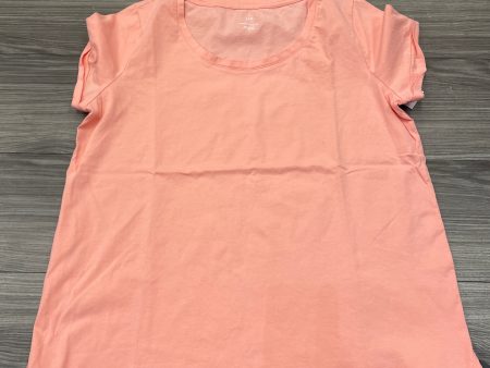 Top Short Sleeve By J. Jill In Peach, Size: M Fashion