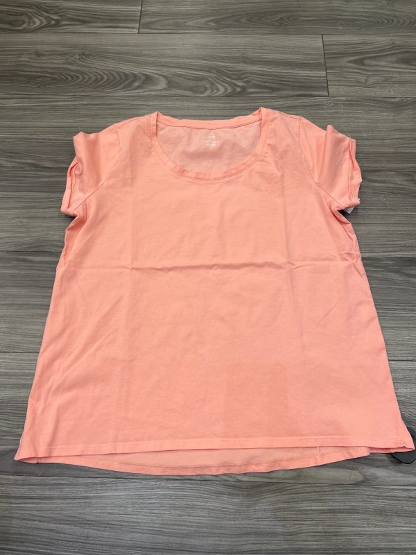 Top Short Sleeve By J. Jill In Peach, Size: M Fashion