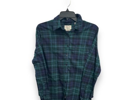 Top Long Sleeve By Weatherproof In Plaid Pattern, Size: S Online Sale