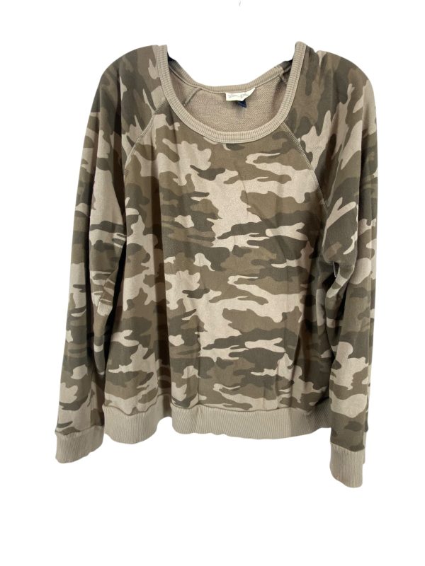 Sweatshirt Crewneck By Universal Thread In Camouflage Print, Size: L For Cheap