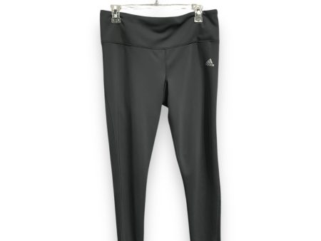 Athletic Leggings By Adidas In Grey, Size: L on Sale