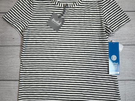 Top Short Sleeve By Marled In Striped Pattern, Size: M Cheap