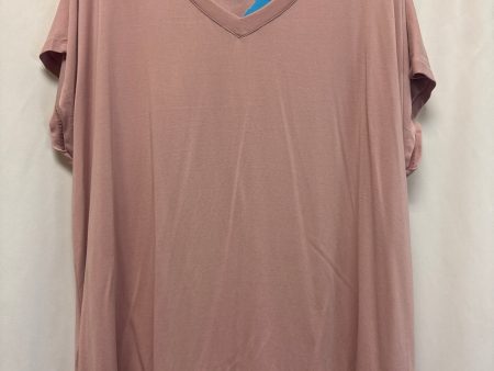 Top Short Sleeve By Maurices In Pink, Size: 1x on Sale