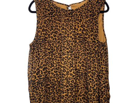 Top Sleeveless By Clothes Mentor In Animal Print, Size: 2x Online Sale