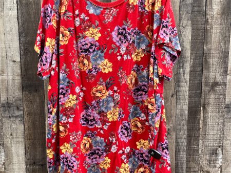 Top Short Sleeve By Torrid In Floral Print, Size: 4x Online Hot Sale