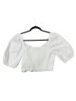 Top Short Sleeve By Clothes Mentor In White, Size: S Supply