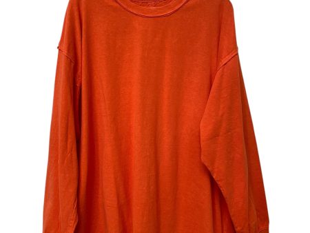 Top Long Sleeve By We The Free In Orange, Size: L Cheap