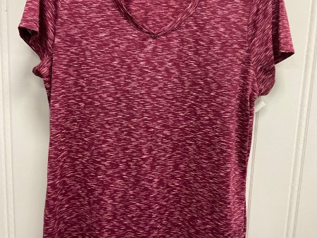 Athletic Top Short Sleeve By Rbx In Pink, Size: L Fashion