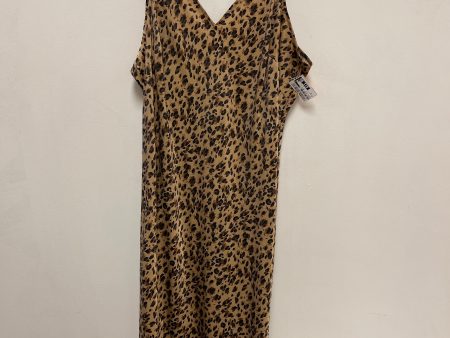 Dress Casual Maxi By Time And Tru In Animal Print, Size: 2x Cheap