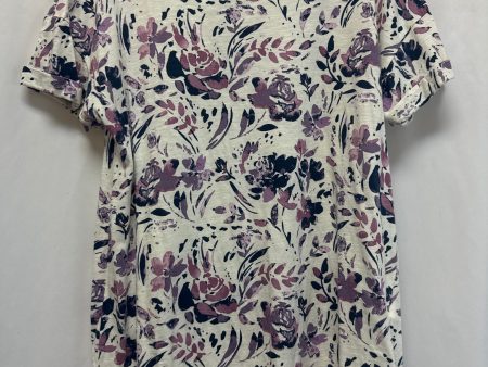 Top Short Sleeve By Maurices In Purple, Size: L For Discount