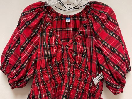 Top Short Sleeve By Old Navy In Red, Size: M Sale