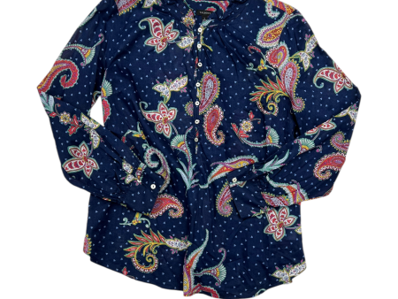 Top Long Sleeve By Talbots In Paisley Print, Size: L Sale