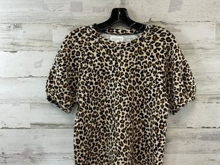 Top Short Sleeve By Velvet By Graham & Spencer In Animal Print, Size: S Fashion