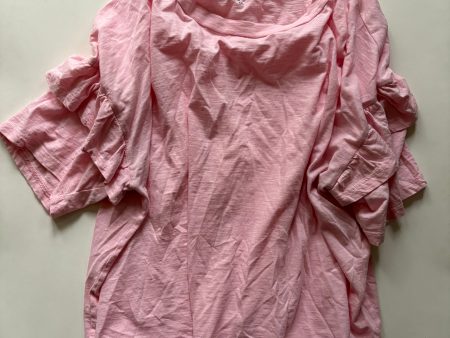 Top Short Sleeve By Crown And Ivy In Pink, Size: 2x Sale