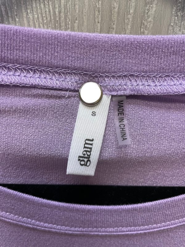 Top Short Sleeve By Glam In Purple, Size: S Sale