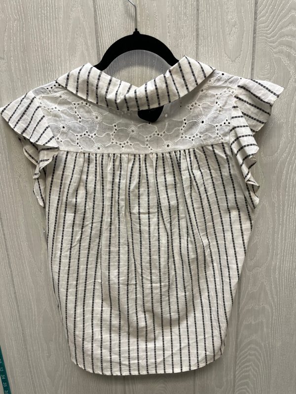 Top Short Sleeve By Hem & Thread In Striped Pattern, Size: S Cheap