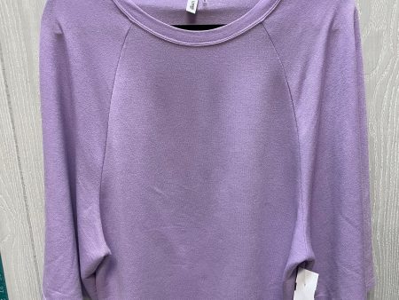 Top Short Sleeve By Glam In Purple, Size: S Sale