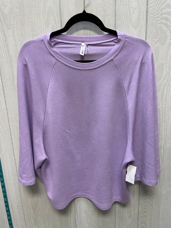 Top Short Sleeve By Glam In Purple, Size: S Sale