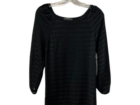 Top Ls By Ann Taylor In Black, Size:Lp For Cheap