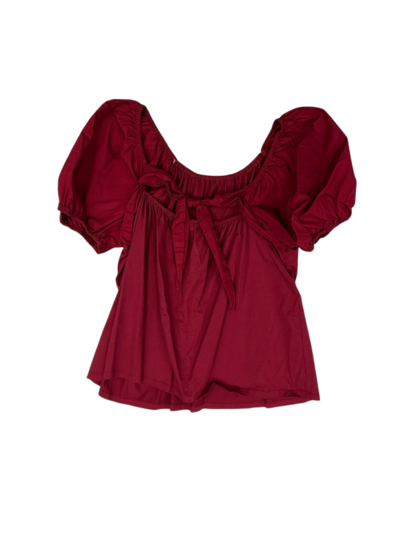 Top Short Sleeve By A New Day In Red, Size: L Online Sale