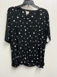 Top Short Sleeve By Chicos In Black & White, Size: L Online Hot Sale