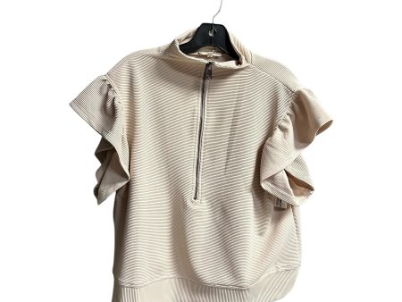 Top Short Sleeve By Entro In Beige, Size: L Cheap